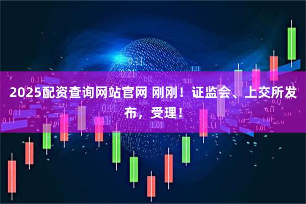2025配资查询网站官网 刚刚！证监会、上交所发布，受理！
