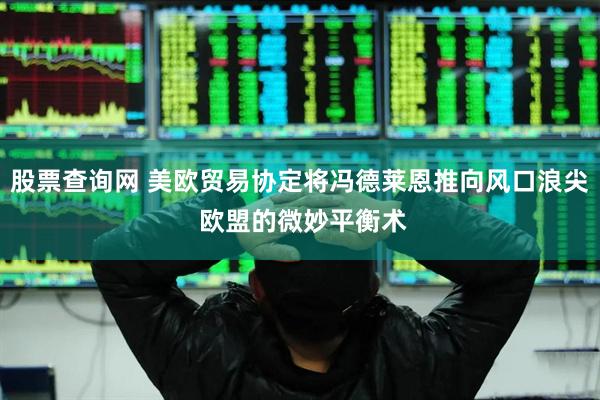 股票查询网 美欧贸易协定将冯德莱恩推向风口浪尖 欧盟的微妙平衡术